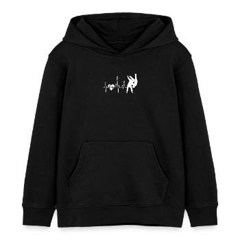 Judo Judo Herzschlag - Kinder Organic Hoodie Mini Cruiser von Stanley/Stella - Schwarz - Vorne - AI Model Kid Male (0cm)