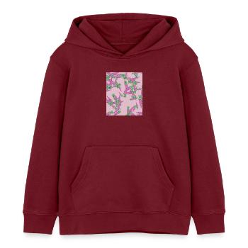 Sugar cone - Kids Organic Hoodie by Stanley/Stella - burgundy - Front - AI Model Kid Female (0cm)
