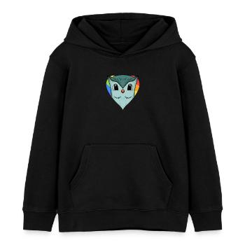 Eule Lgbt Regenbogen Farben - Kinder Organic Hoodie Mini Cruiser von Stanley/Stella - Schwarz - Vorne - AI Model Kid Male (0cm)