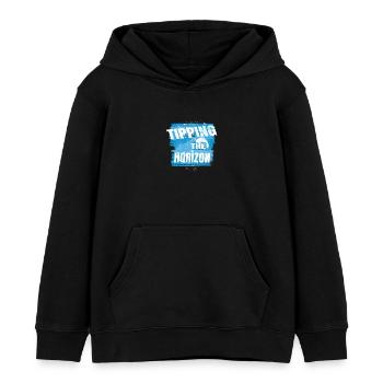 Tipping the Horizon - Kids Organic Hoodie by Stanley/Stella - black - Front - AI Model Kid Male (0cm)