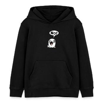 Non Nope pas aujourd’hui Funshirt Idée Cadeau Drôle - Sweat à capuche enfant bio Stanley/Stella - noir - Devant - AI Model Kid Male (0cm)