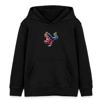 Breakdance - Kinder Organic Hoodie Mini Cruiser von Stanley/Stella - Schwarz - Vorne - AI Model Kid Male (0cm)