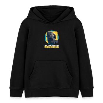 Berggorillas Berggorilla - Kinder Organic Hoodie Mini Cruiser von Stanley/Stella - Schwarz - Vorne - AI Model Kid Male (0cm)