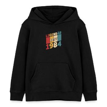 Légendaire depuis 1984 Oh mon dieu comme c’est drôle - Sweat à capuche enfant bio Stanley/Stella - noir - Devant - AI Model Kid Male (0cm)