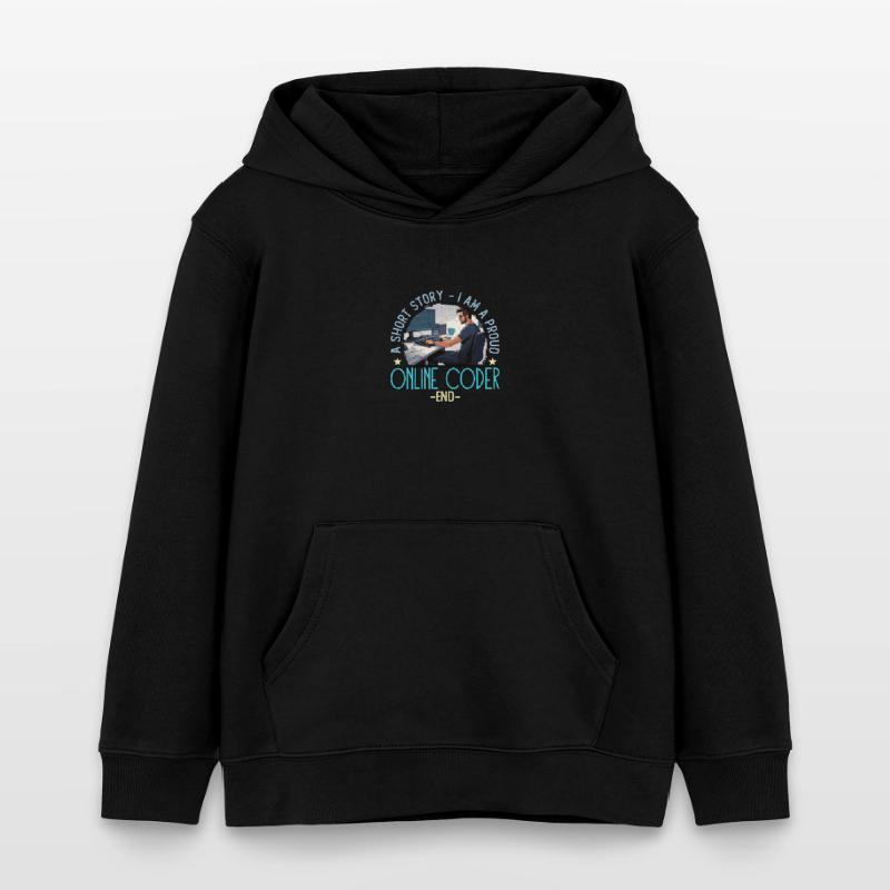 Online Coder A Short Story I Am A Web Developer Kinder Organic Hoodie Mini Cruiser von Stanley/Stella