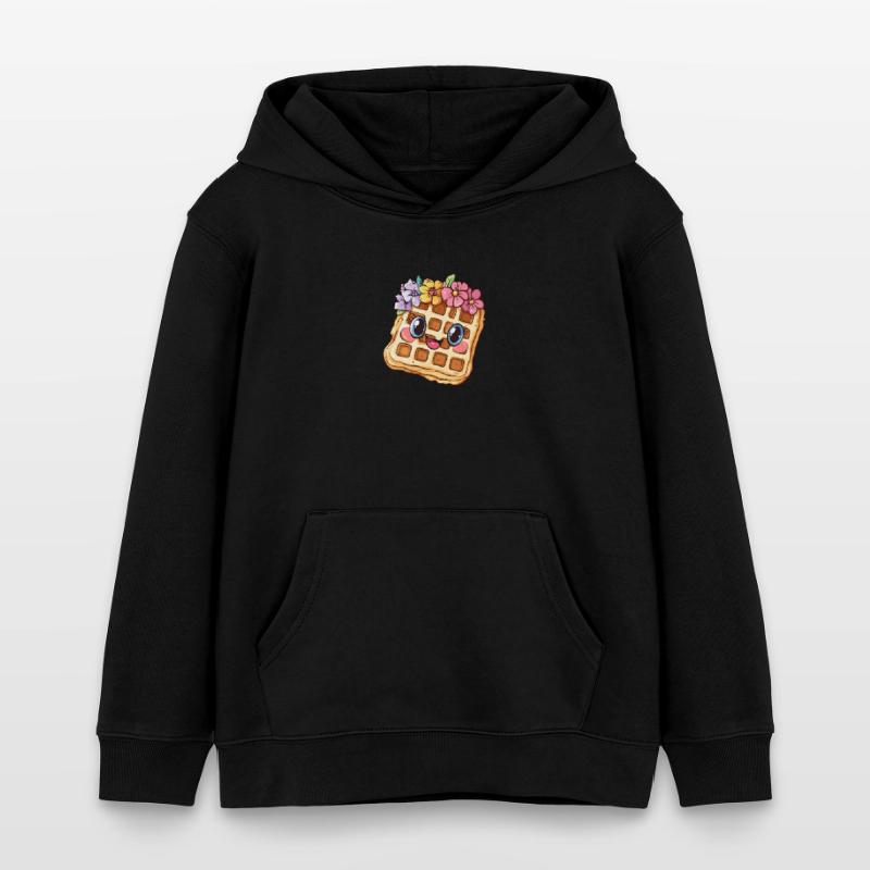 Gaufre aux fleurs Sweat à capuche enfant bio Stanley/Stella