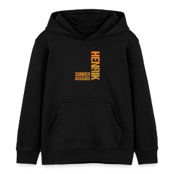 Henrik - Kinder Organic Hoodie Mini Cruiser von Stanley/Stella - Schwarz - Vorne - AI Model Kid Male (0cm)