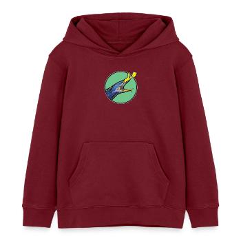 Murène nasale Murène fantôme Murène - Sweat à capuche enfant bio Stanley/Stella - bordeaux - Devant - AI Model Kid Female (0cm)