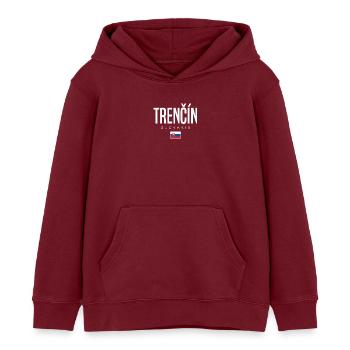 Trenčín Slowakei - Kinder Organic Hoodie Mini Cruiser von Stanley/Stella - Burgunderrot - Vorne - AI Model Kid Female (0cm)