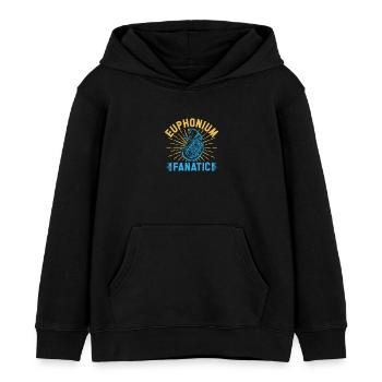 Euphonium Fanatic Baritone Marching Band - Kinder Organic Hoodie Mini Cruiser von Stanley/Stella - Schwarz - Vorne - AI Model Kid Male (0cm)