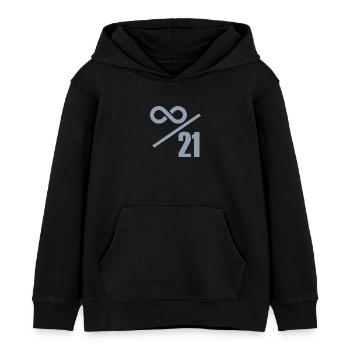 Bitcoin 21 Millionen Limit - Unendlich Wertvoll - Kinder Organic Hoodie Mini Cruiser von Stanley/Stella - Schwarz - Vorne - AI Model Kid Male (0cm)