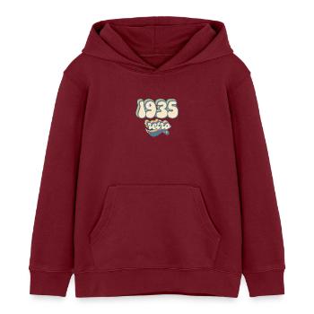1935 Retro Geschenkidee - Kinder Organic Hoodie Mini Cruiser von Stanley/Stella - Burgunderrot - Vorne - AI Model Kid Female (0cm)