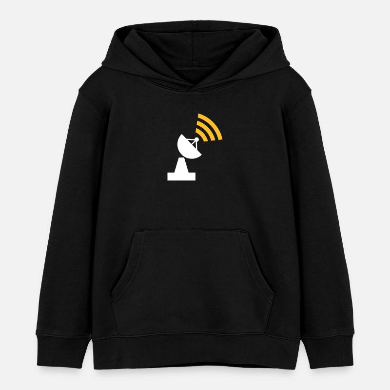 Wlan - Sweat à capuche enfant bio Stanley/Stella - noir