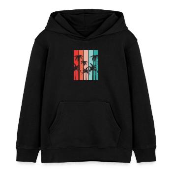 Palm Island Sommerurlaub - Kinder Organic Hoodie Mini Cruiser von Stanley/Stella - Schwarz - Vorne - AI Model Kid Male (0cm)