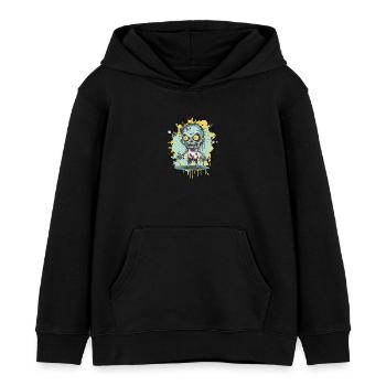 Bande dessinée de zombies - Sweat à capuche enfant bio Stanley/Stella - noir - Devant - AI Model Kid Male (0cm)