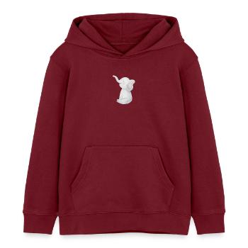 Süßer kleiner Elefant. - Kinder Organic Hoodie Mini Cruiser von Stanley/Stella - Burgunderrot - Vorne - AI Model Kid Female (0cm)