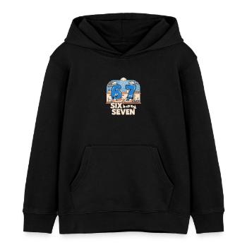 67 Meme italienisch lustig Backen Geschenk - Kinder Organic Hoodie Mini Cruiser von Stanley/Stella - Schwarz - Vorne - AI Model Kid Male (0cm)