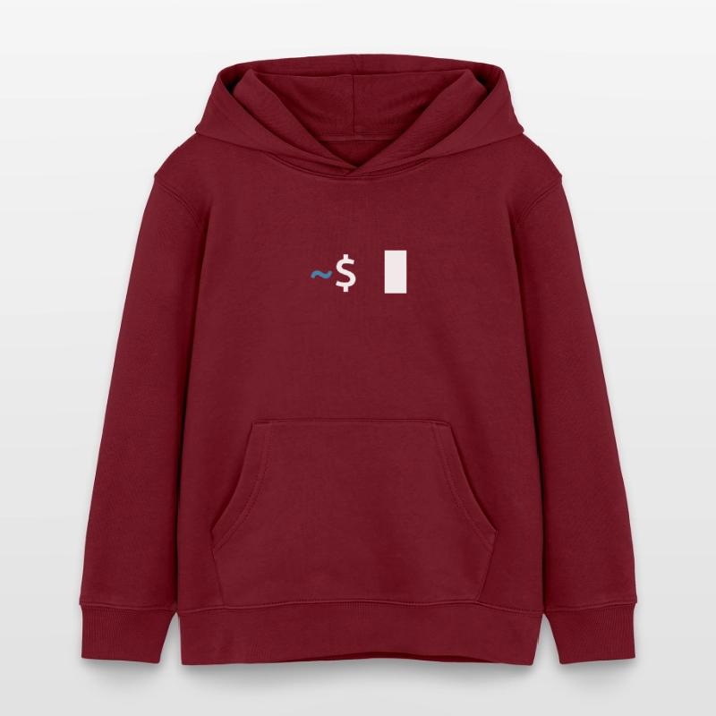 Commande Linux Shell Sweat à capuche enfant bio Stanley/Stella