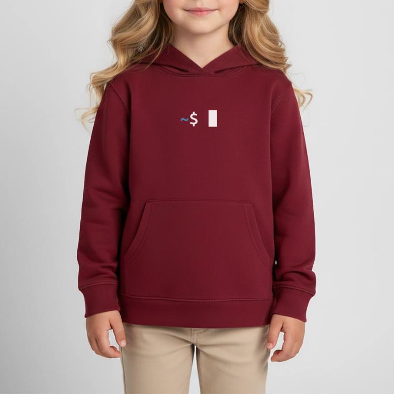 Commande Linux Shell Sweat à capuche enfant bio Stanley/Stella