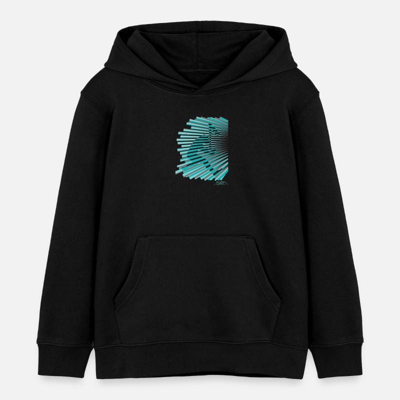 trottinette - Sweat à capuche enfant bio Stanley/Stella - noir