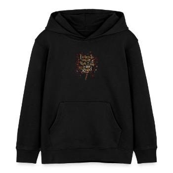 Harry Potter Je Jure Solennellement … - Sweat à capuche enfant bio Stanley/Stella - noir - Devant - AI Model Kid Male (0cm)