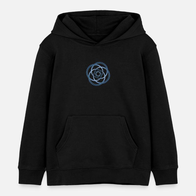 atom - cellular six - Kinder Organic Hoodie Mini Cruiser von Stanley/Stella - Schwarz