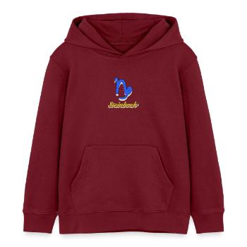 Superstition Ésotérique Capricorne Horoscope Constellation - Sweat à capuche enfant bio Stanley/Stella - bordeaux - Devant - AI Model Kid Female (0cm)