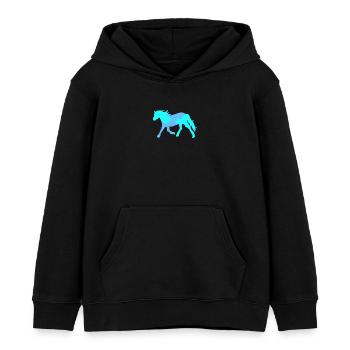 Cool Cheval Cheval Idiot Chevaux Islandais Amour Cheval - Sweat à capuche enfant bio Stanley/Stella - noir - Devant - AI Model Kid Male (0cm)