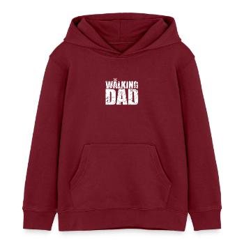 The Walking Dad - Kinder Organic Hoodie Mini Cruiser von Stanley/Stella - Burgunderrot - Vorne - AI Model Kid Female (0cm)