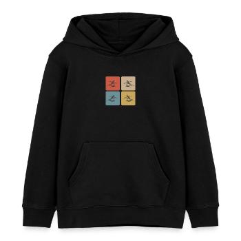 Fechten - Kinder Organic Hoodie Mini Cruiser von Stanley/Stella - Schwarz - Vorne - AI Model Kid Male (0cm)
