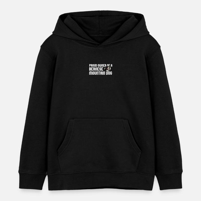 Bouvier bernois - Sweat à capuche enfant bio Stanley/Stella - noir