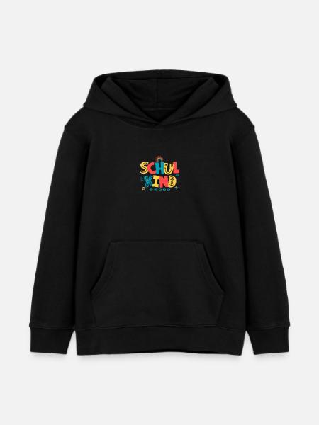 Schulkind - Kinder Organic Hoodie Mini Cruiser von Stanley/Stella - Schwarz