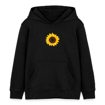 Sonnenblume vektor illustration gelbe Blume - Kinder Organic Hoodie Mini Cruiser von Stanley/Stella - Schwarz - Vorne - AI Model Kid Male (0cm)