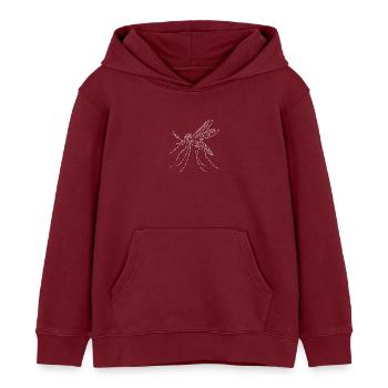 Mücke, Moskito - Kinder Organic Hoodie Mini Cruiser von Stanley/Stella - Burgunderrot - Vorne - AI Model Kid Female (0cm)