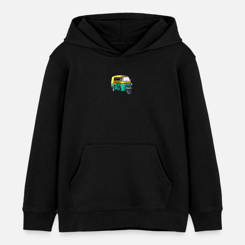 tuk tuk - Sweat à capuche enfant bio Stanley/Stella - noir