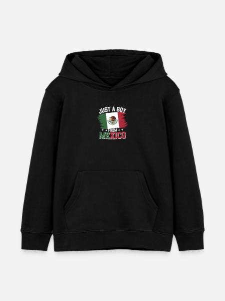 Mexico Mexico Mexican Spanish - Kids Organic Hoodie by Stanley/Stella - black