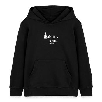 Küstenkind - Kinder Organic Hoodie Mini Cruiser von Stanley/Stella - Schwarz - Vorne - AI Model Kid Male (0cm)