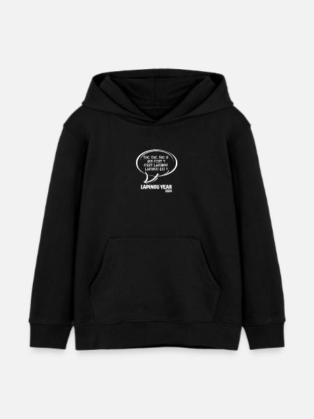 Happy New Year, 2024 - Kids Organic Hoodie by Stanley/Stella - black
