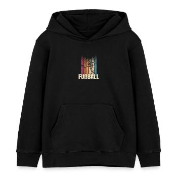 Fußball - Kinder Organic Hoodie Mini Cruiser von Stanley/Stella - Schwarz - Vorne - AI Model Kid Male (0cm)