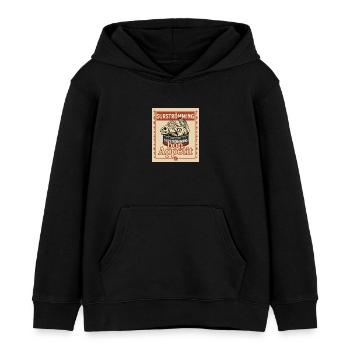 Surströmming Défi Audacieux - Sweat à capuche enfant bio Stanley/Stella - noir - Devant - AI Model Kid Male (0cm)