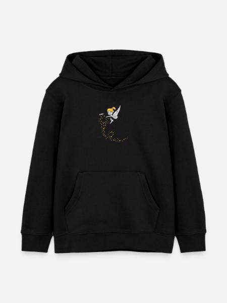 Fee "Bling!" - Sweat à capuche enfant bio Stanley/Stella - noir