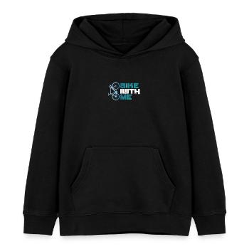 faire du vélo avec moi Fahrrad Rad bmx MTB Rennrad blau Team - Sweat à capuche enfant bio Stanley/Stella - noir - Devant - AI Model Kid Male (0cm)