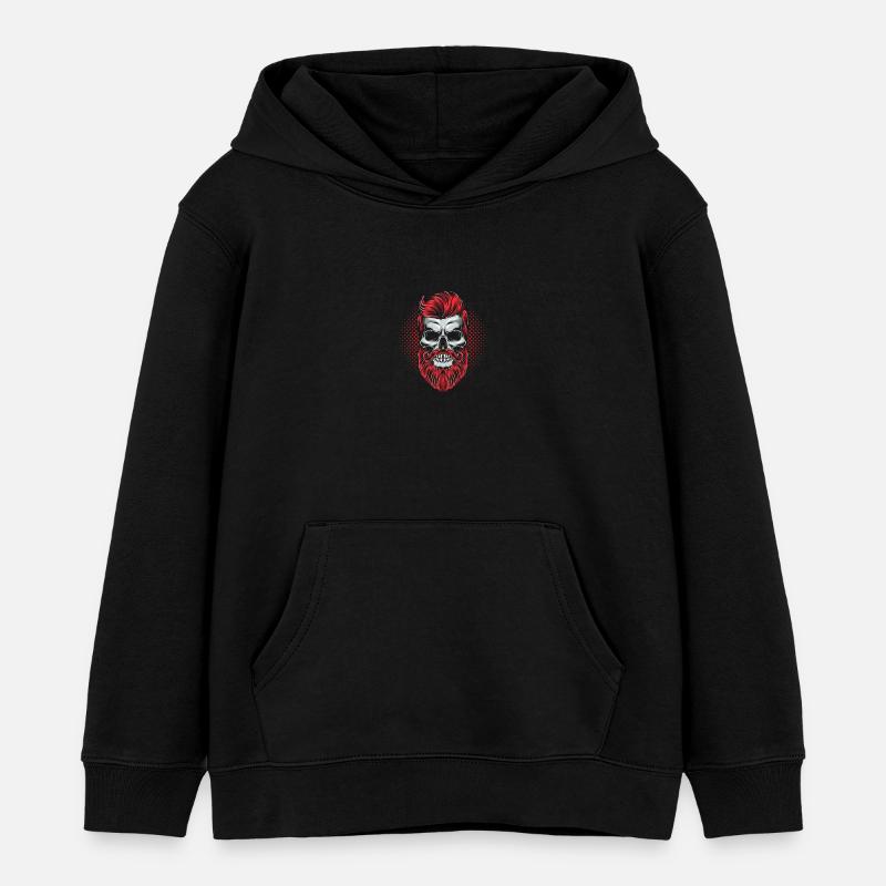 Squelette hipster - Sweat à capuche enfant bio Stanley/Stella - noir
