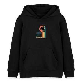 Living Life as an Adventure - Moto Cross - Kids Organic Hoodie by Stanley/Stella - black - Front - AI Model Kid Male (0cm)