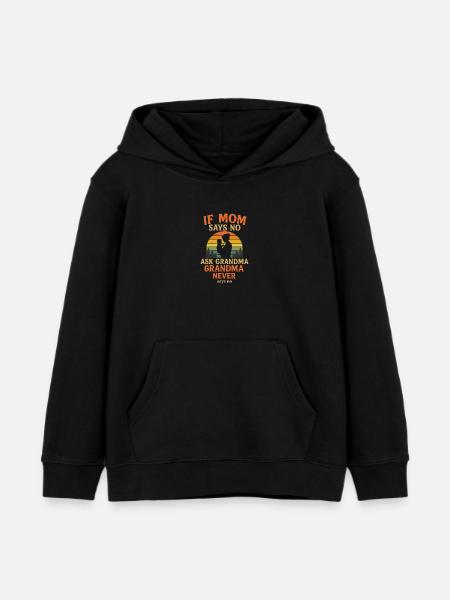 Lustiges Oma Baby Outfit - Kinder Organic Hoodie Mini Cruiser von Stanley/Stella - Schwarz