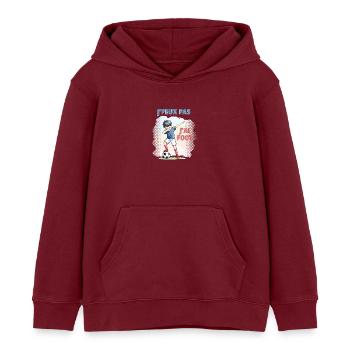 I Can't I Have Football - Child - Kids Organic Hoodie by Stanley/Stella - burgundy - Front - AI Model Kid Female (0cm)