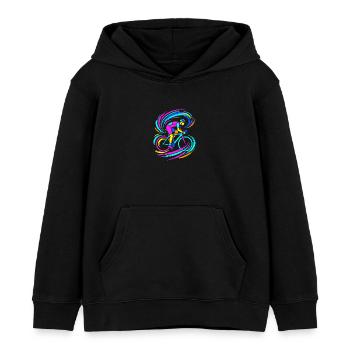 Radfahrer - Kinder Organic Hoodie Mini Cruiser von Stanley/Stella - Schwarz - Vorne - AI Model Kid Male (0cm)