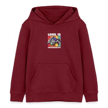 Level 12 Gamepad Geburtstag 12. Burzeltag bday - Kinder Organic Hoodie Mini Cruiser von Stanley/Stella - Burgunderrot - Vorne - AI Model Kid Female (0cm)