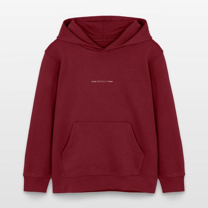 Programmierer Nerd IT Witz Developer Zuhause Kinder Organic Hoodie Mini Cruiser von Stanley/Stella