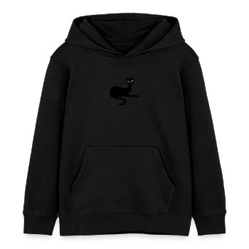 Retro Katze : Eleganz von Patjila - Kinder Organic Hoodie Mini Cruiser von Stanley/Stella - Schwarz - Vorne - AI Model Kid Male (0cm)